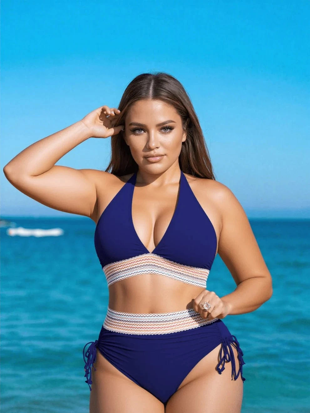 Tvarující elegantní bikiny s vysokým pasem